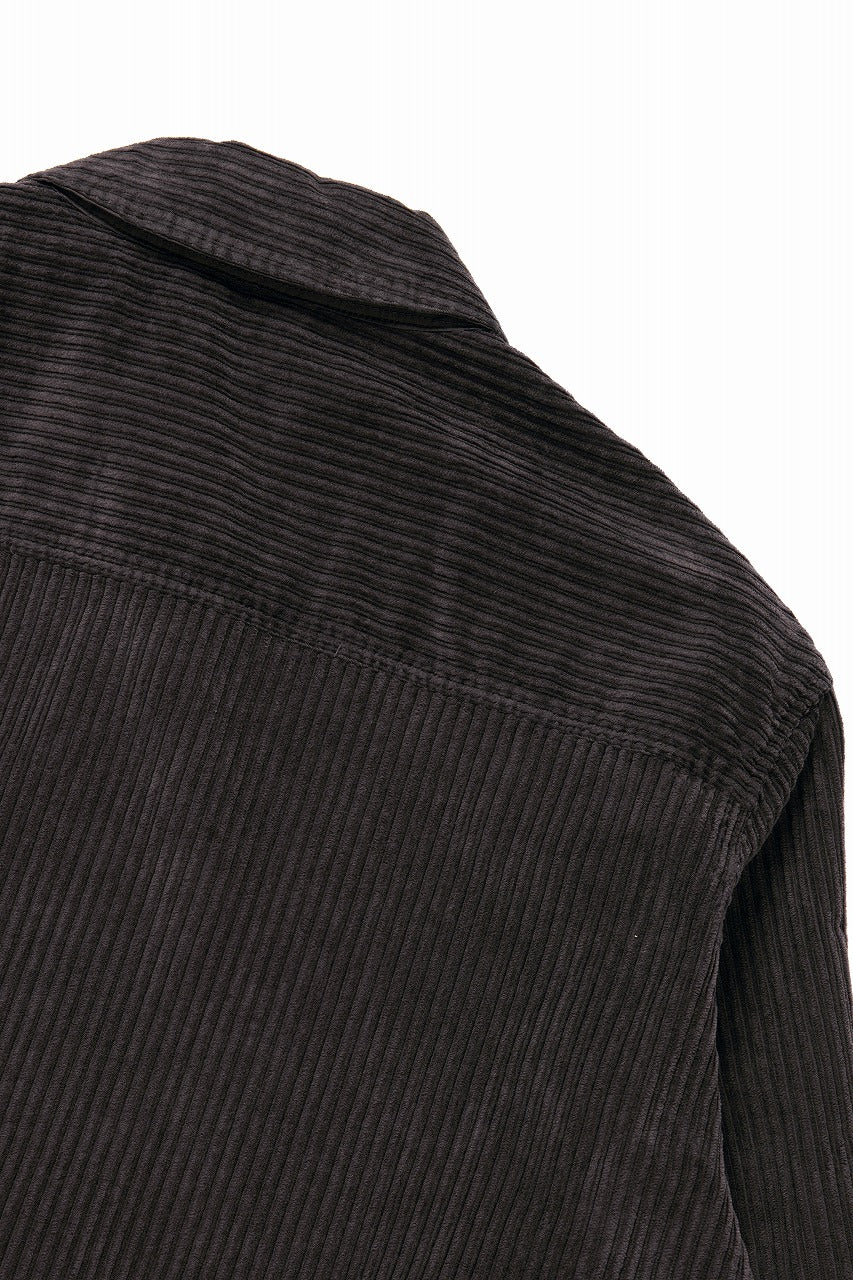 Ten c MID LAYER / GARMENT DYED CORDUROY STRETCH (CAFE TURCO)