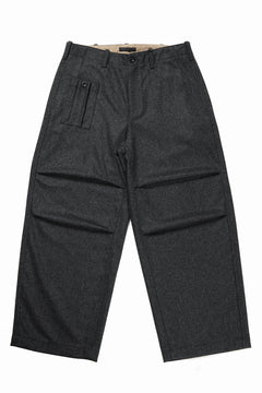 Load image into Gallery viewer, Ten c PANTALONE CARGO - TASCONATO / MILITARY WOOL FLANNEL (VEDVA NERA)