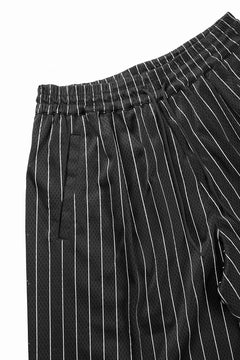 画像をギャラリービューアに読み込む, Y-3 Yohji Yamamoto ELITE 5 MESH PINSTRIPE SHORTS (BLACK)