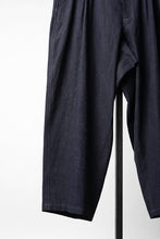 Load image into Gallery viewer, Y's for men INK-DYED HOUNDSTOOTH 12 TUCKS PANTS (BLUE)