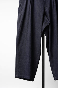 Load image into Gallery viewer, Y's for men INK-DYED HOUNDSTOOTH 12 TUCKS PANTS (BLUE)
