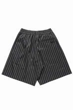 画像をギャラリービューアに読み込む, Y-3 Yohji Yamamoto ELITE 5 MESH PINSTRIPE SHORTS (BLACK)