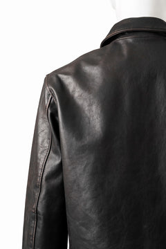 画像をギャラリービューアに読み込む, ISAMU KATAYAMA BACKLASH BUFFALO “GARMENT-WASH OVERDYE” SINGLE COLLAR RIDERS (DARK BROWN BLACK)