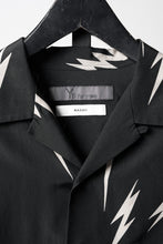 Load image into Gallery viewer, Y's for men x MASSES TE PATTERN DISCHARGE PRINT L/S SHIRT (BLACK)