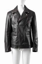 画像をギャラリービューアに読み込む, ISAMU KATAYAMA BACKLASH BUFFALO “GARMENT-WASH OVERDYE” DOUBLE RIDERS (DARK BROWN BLACK)