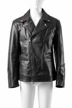 画像をギャラリービューアに読み込む, ISAMU KATAYAMA BACKLASH BUFFALO “GARMENT-WASH OVERDYE” DOUBLE RIDERS (DARK BROWN BLACK)