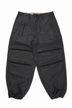 Load image into Gallery viewer, Ten c PANTALONE CARGO - TASCONATO / MILITARY WOOL FLANNEL (VEDVA NERA)