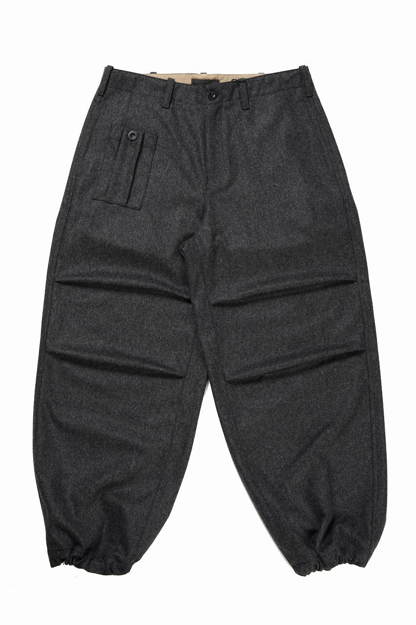 Load image into Gallery viewer, Ten c PANTALONE CARGO - TASCONATO / MILITARY WOOL FLANNEL (VEDVA NERA)