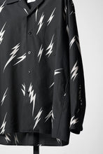 Load image into Gallery viewer, Y's for men x MASSES TE PATTERN DISCHARGE PRINT L/S SHIRT (BLACK)