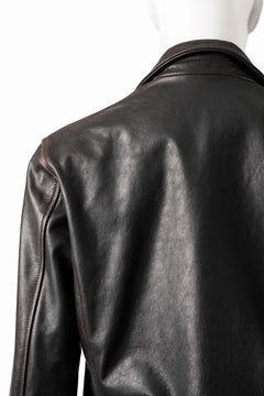 画像をギャラリービューアに読み込む, ISAMU KATAYAMA BACKLASH BUFFALO “GARMENT-WASH OVERDYE” DOUBLE RIDERS (DARK BROWN BLACK)