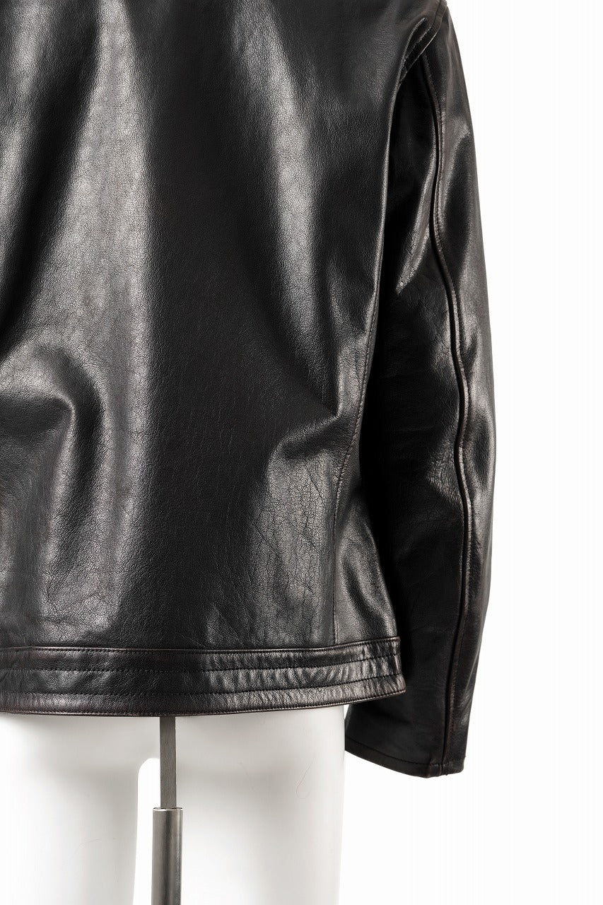 画像をギャラリービューアに読み込む, ISAMU KATAYAMA BACKLASH BUFFALO “GARMENT-WASH OVERDYE” DOUBLE RIDERS (DARK BROWN BLACK)