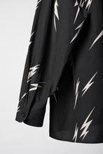 Load image into Gallery viewer, Y's for men x MASSES TE PATTERN DISCHARGE PRINT L/S SHIRT (BLACK)