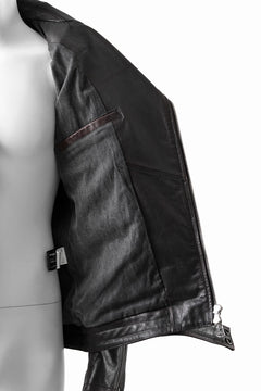 画像をギャラリービューアに読み込む, ISAMU KATAYAMA BACKLASH BUFFALO “GARMENT-WASH OVERDYE” DOUBLE RIDERS (DARK BROWN BLACK)