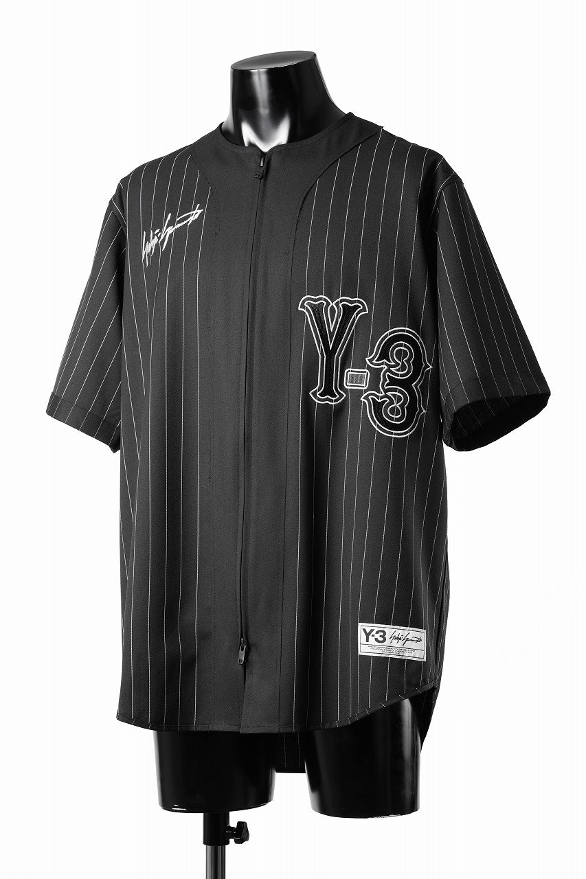 Load image into Gallery viewer, Y-3 Yohji Yamamoto ELITE 5 ZIP BASEBALL SHIRT (BLACK)