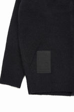Load image into Gallery viewer, Ten c CARDIGAN / BRUSHED STRETCH WOOL (NERO)