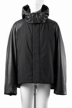 画像をギャラリービューアに読み込む, beauty : beast CONTRAST SLEEVE PADDED BLOUSON (BLACK)