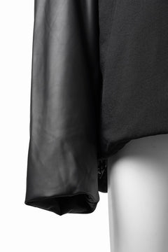 画像をギャラリービューアに読み込む, beauty : beast CONTRAST SLEEVE PADDED BLOUSON (BLACK)