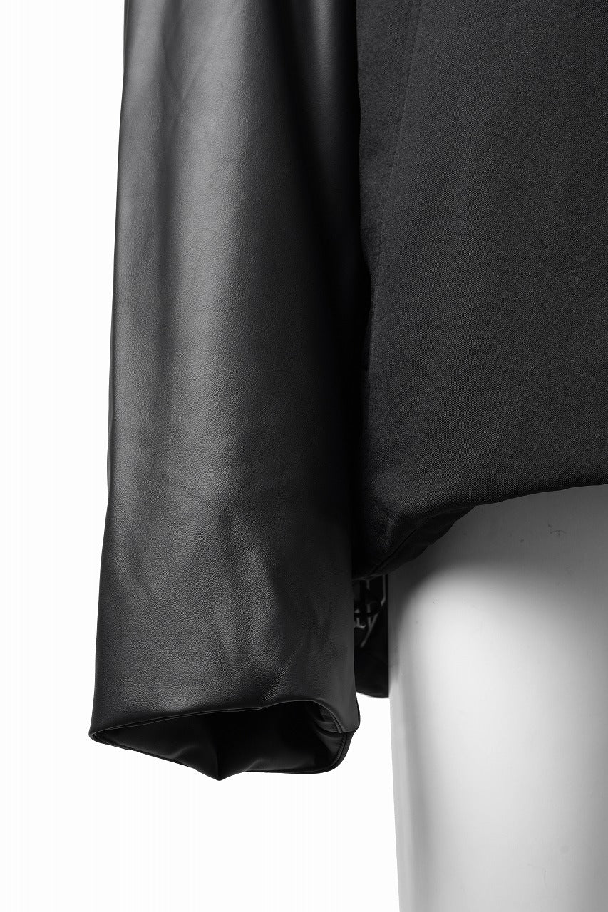 画像をギャラリービューアに読み込む, beauty : beast CONTRAST SLEEVE PADDED BLOUSON (BLACK)