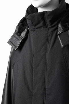 画像をギャラリービューアに読み込む, beauty : beast CONTRAST SLEEVE PADDED BLOUSON (BLACK)