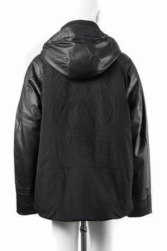 画像をギャラリービューアに読み込む, beauty : beast CONTRAST SLEEVE PADDED BLOUSON (BLACK)