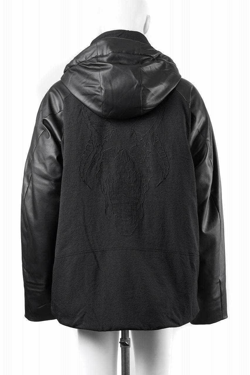 画像をギャラリービューアに読み込む, beauty : beast CONTRAST SLEEVE PADDED BLOUSON (BLACK)