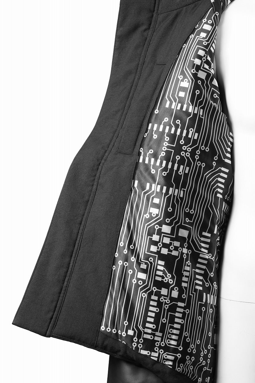 画像をギャラリービューアに読み込む, beauty : beast CONTRAST SLEEVE PADDED BLOUSON (BLACK)