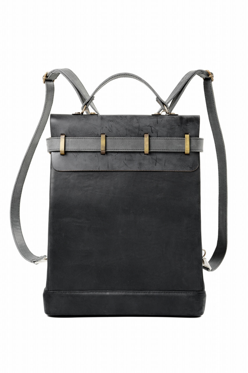 画像をギャラリービューアに読み込む, ierib exclusive GV Ruck Sack / Shell Cordovan + Horse Nubuck Leather (BLACK)
