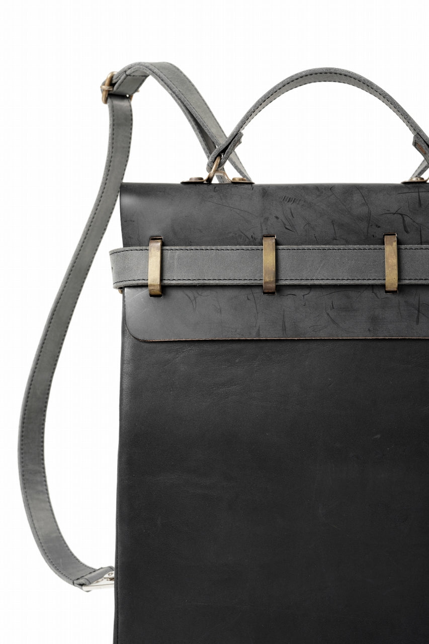 画像をギャラリービューアに読み込む, ierib exclusive GV Ruck Sack / Shell Cordovan + Horse Nubuck Leather (BLACK)