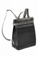 画像をギャラリービューアに読み込む, ierib exclusive GV Ruck Sack / Shell Cordovan + Horse Nubuck Leather (BLACK)