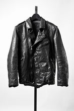 画像をギャラリービューアに読み込む, ISAMU KATAYAMA BACKLASH ITALY SHOULDER GARMENT-DYED D-POCKET DOUBLE RIDERS (BLACK)