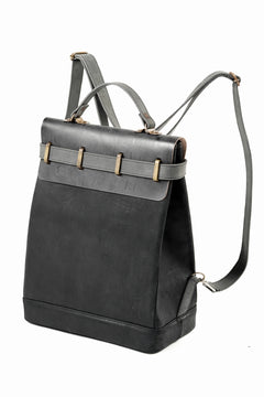 画像をギャラリービューアに読み込む, ierib exclusive GV Ruck Sack / Shell Cordovan + Horse Nubuck Leather (BLACK)