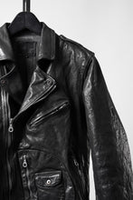 画像をギャラリービューアに読み込む, ISAMU KATAYAMA BACKLASH ITALY SHOULDER GARMENT-DYED D-POCKET DOUBLE RIDERS (BLACK)