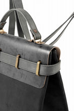 画像をギャラリービューアに読み込む, ierib exclusive GV Ruck Sack / Shell Cordovan + Horse Nubuck Leather (BLACK)
