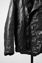 画像をギャラリービューアに読み込む, ISAMU KATAYAMA BACKLASH ITALY SHOULDER GARMENT-DYED D-POCKET DOUBLE RIDERS (BLACK)