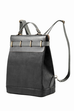 画像をギャラリービューアに読み込む, ierib exclusive GV Ruck Sack / Shell Cordovan + Horse Nubuck Leather (BLACK)