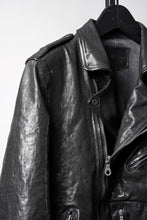 画像をギャラリービューアに読み込む, ISAMU KATAYAMA BACKLASH ITALY SHOULDER GARMENT-DYED D-POCKET DOUBLE RIDERS (BLACK)
