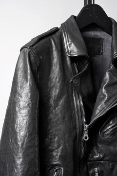 画像をギャラリービューアに読み込む, ISAMU KATAYAMA BACKLASH ITALY SHOULDER GARMENT-DYED D-POCKET DOUBLE RIDERS (BLACK)