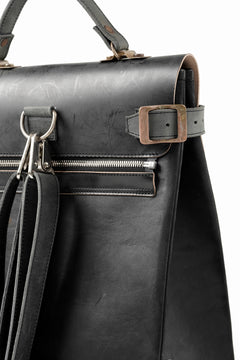 画像をギャラリービューアに読み込む, ierib exclusive GV Ruck Sack / Shell Cordovan + Horse Nubuck Leather (BLACK)