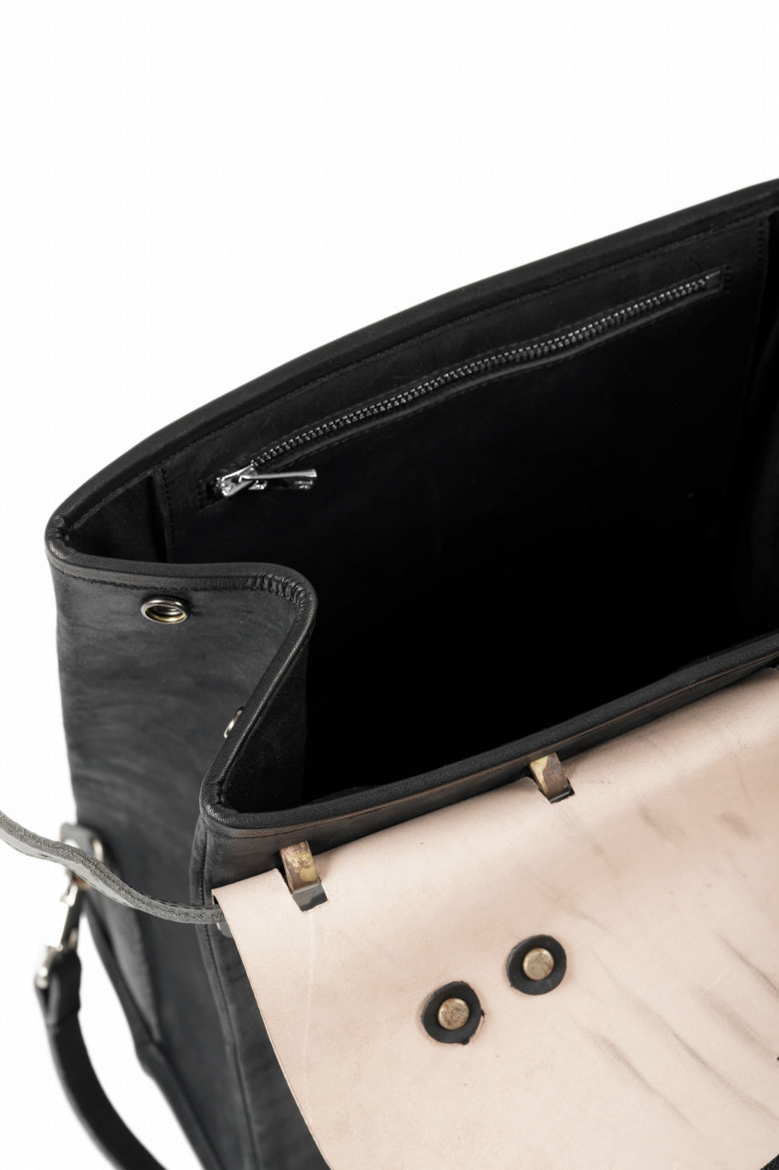 ierib exclusive GV Ruck Sack / Shell Cordovan + Horse Nubuck Leather (BLACK)