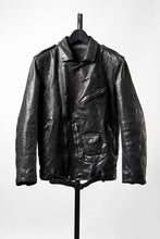 画像をギャラリービューアに読み込む, ISAMU KATAYAMA BACKLASH ITALY SHOULDER GARMENT-DYED D-POCKET DOUBLE RIDERS (BLACK)