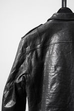 画像をギャラリービューアに読み込む, ISAMU KATAYAMA BACKLASH ITALY SHOULDER GARMENT-DYED D-POCKET DOUBLE RIDERS (BLACK)