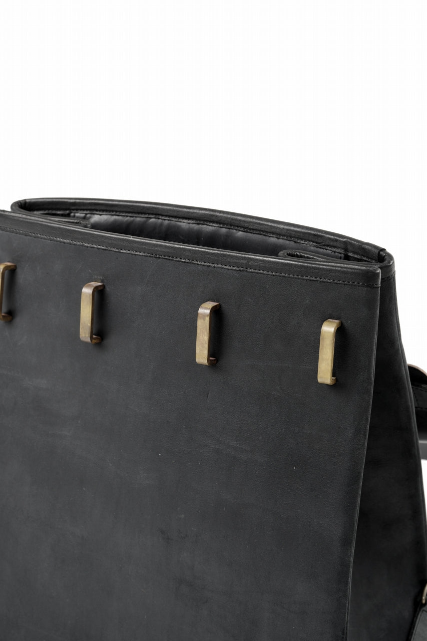 画像をギャラリービューアに読み込む, ierib exclusive GV Ruck Sack / Shell Cordovan + Horse Nubuck Leather (BLACK)