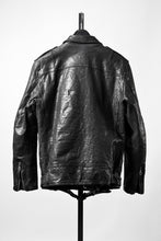 画像をギャラリービューアに読み込む, ISAMU KATAYAMA BACKLASH ITALY SHOULDER GARMENT-DYED D-POCKET DOUBLE RIDERS (BLACK)