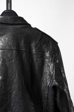 画像をギャラリービューアに読み込む, ISAMU KATAYAMA BACKLASH ITALY SHOULDER GARMENT-DYED D-POCKET DOUBLE RIDERS (BLACK)