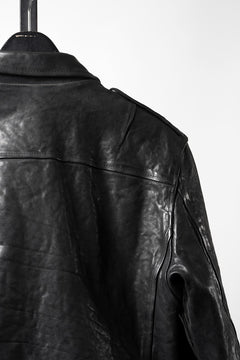 画像をギャラリービューアに読み込む, ISAMU KATAYAMA BACKLASH ITALY SHOULDER GARMENT-DYED D-POCKET DOUBLE RIDERS (BLACK)
