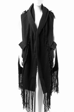 Load image into Gallery viewer, 【SAMPLE SALE】A.F ARTEFACT KNIT WAIST COAT (BLACK)