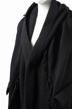 Load image into Gallery viewer, 【SAMPLE SALE】A.F ARTEFACT KNIT WAIST COAT (BLACK)