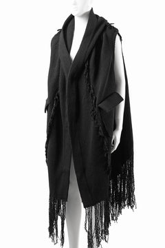 Load image into Gallery viewer, 【SAMPLE SALE】A.F ARTEFACT KNIT WAIST COAT (BLACK)