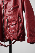 画像をギャラリービューアに読み込む, ISAMU KATAYAMA BACKLASH ITALY SHOULDER GARMENT-DYED D-POCKET DOUBLE RIDERS (RED)