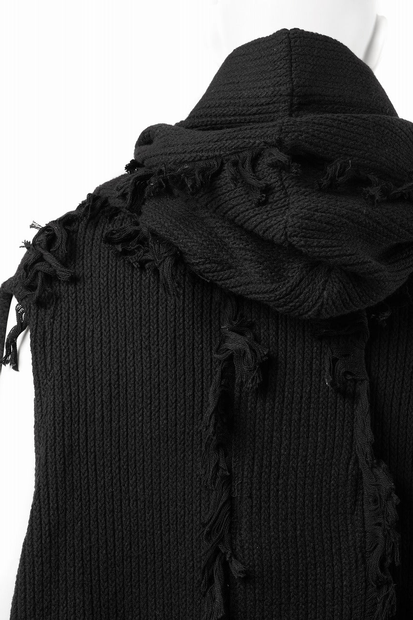 Load image into Gallery viewer, 【SAMPLE SALE】A.F ARTEFACT KNIT WAIST COAT (BLACK)